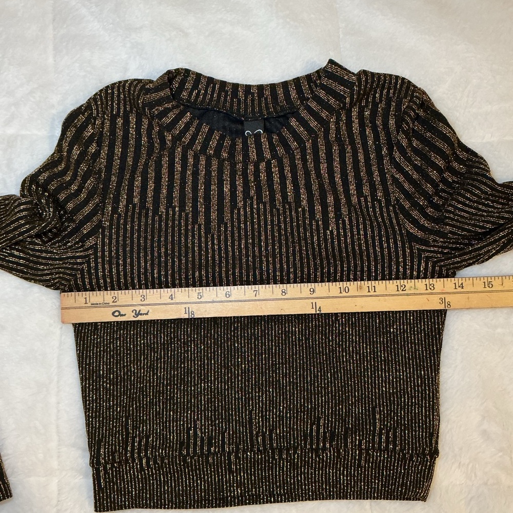 Windsor Black and Gold skirt and Long sleeve top set - Picture 4 of 9